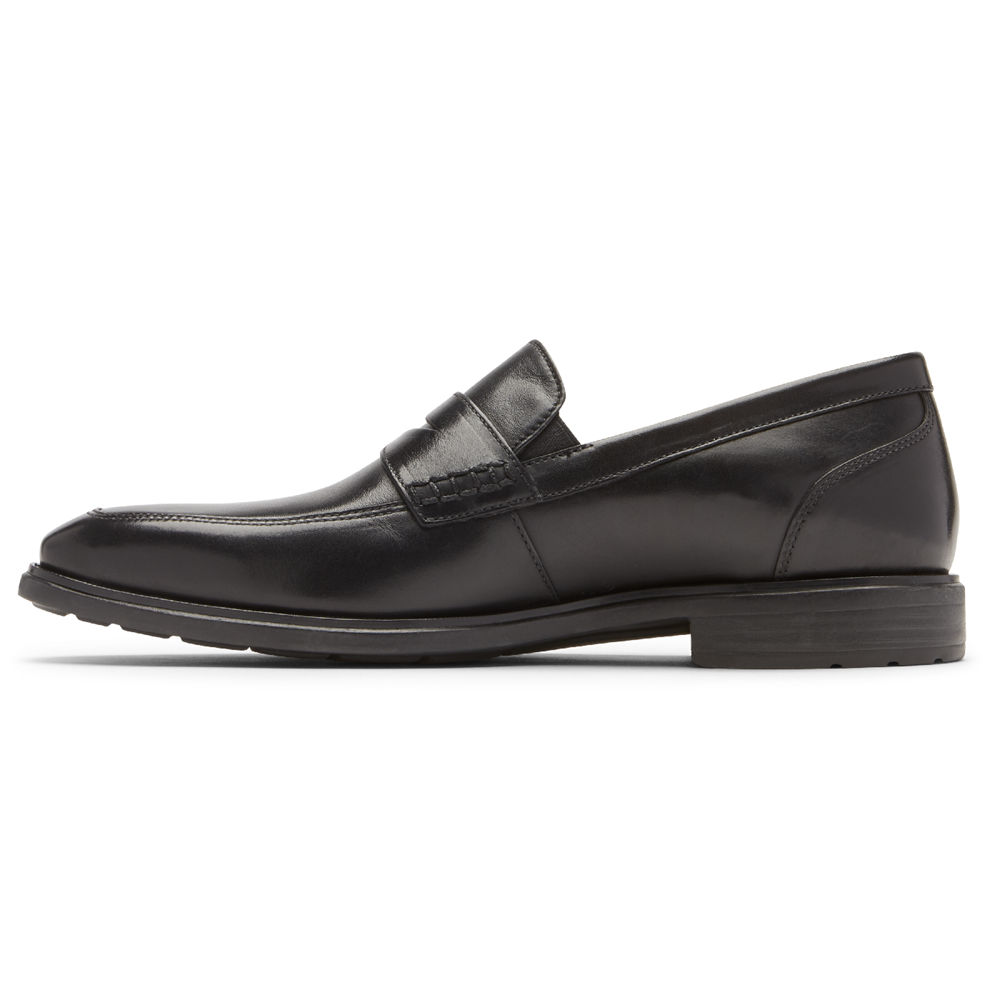 Rockport Loafers For Mens Black - Dres Sports Business 2 Penny - QE1059264